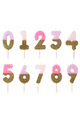 Glitter Number Candle 2