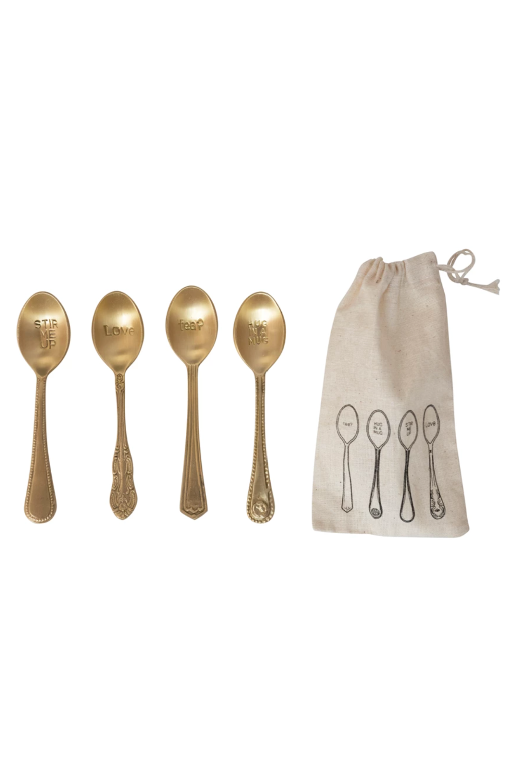 S/4 Brass Spoons