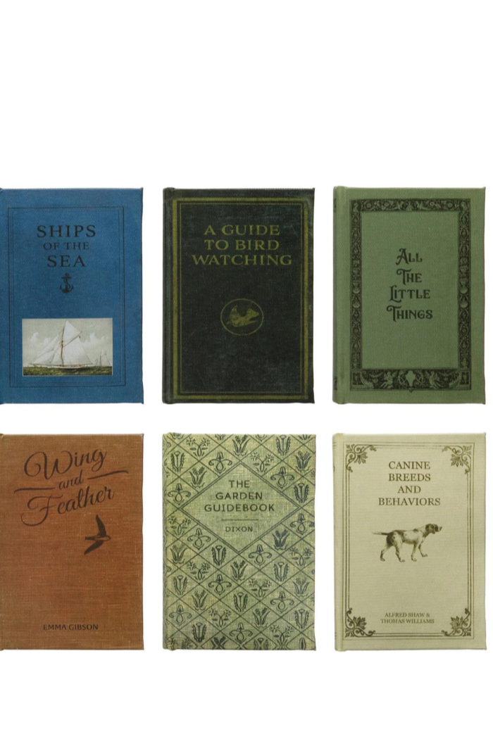 Mini Book Storage Box - Decorative Faux Books for Shelf Storage