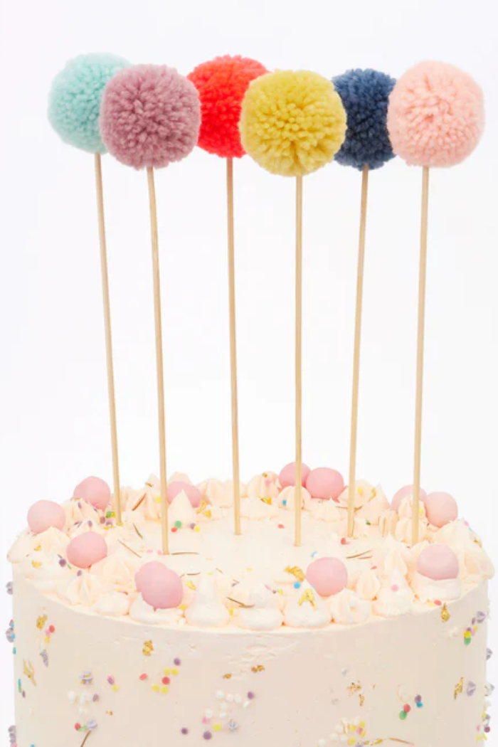 Pompom Cake Toppers