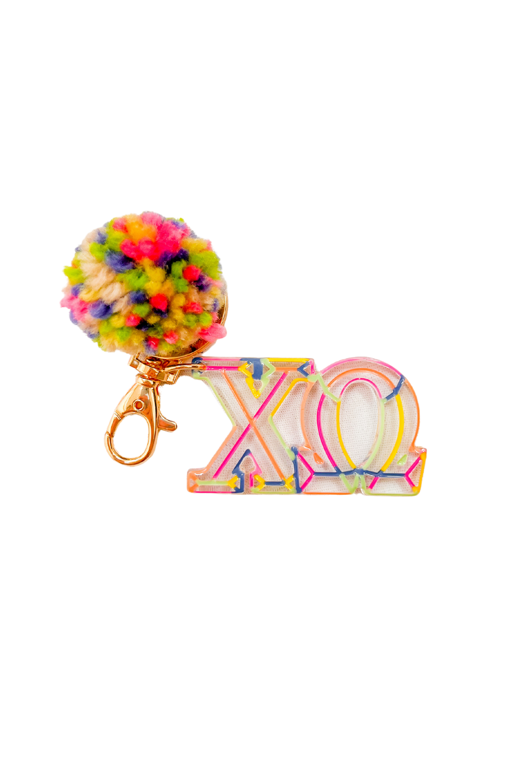 Sorority Pom Keychain