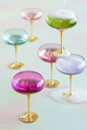 Gilded Coupe Glasses
