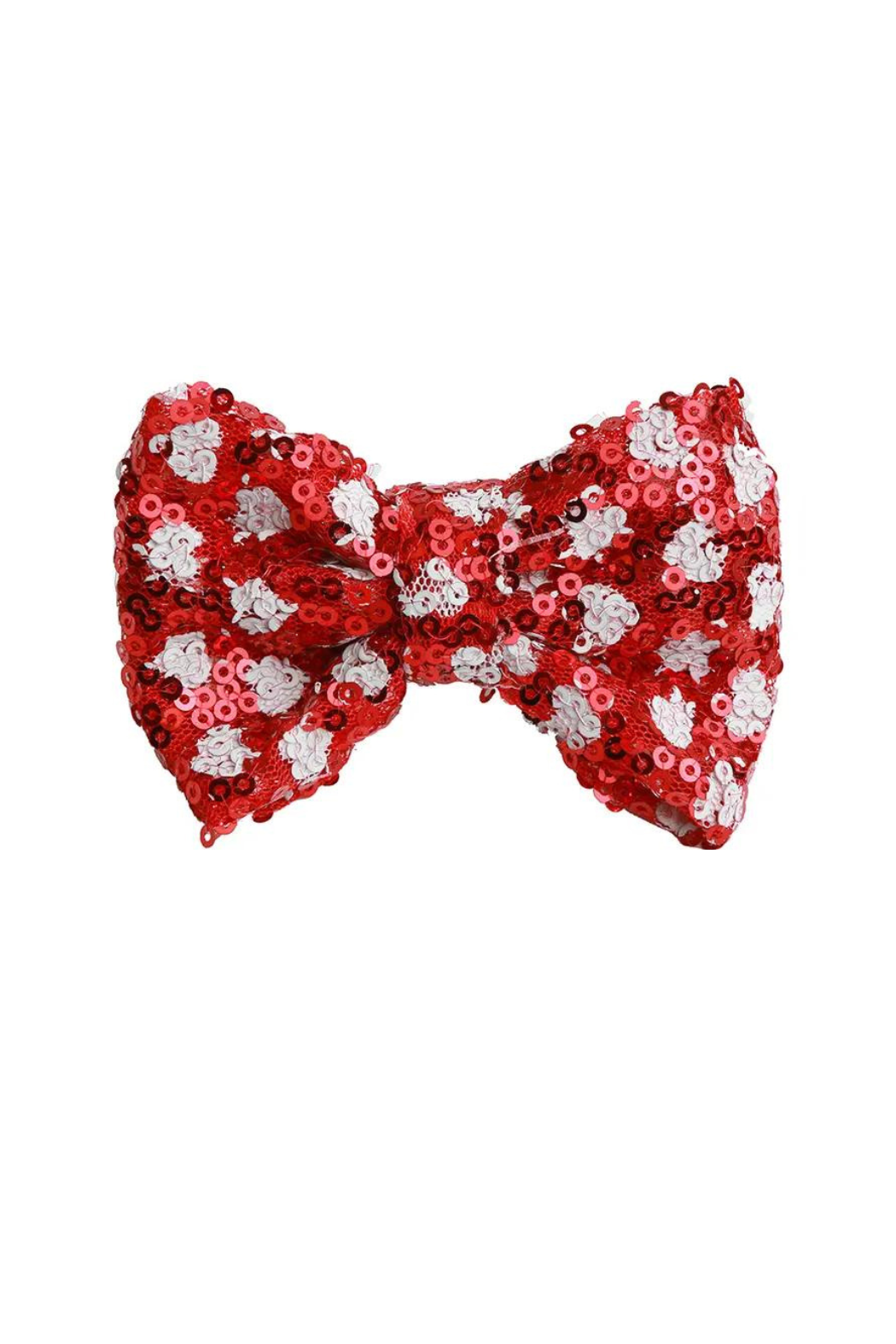 Sequin Heart Bow