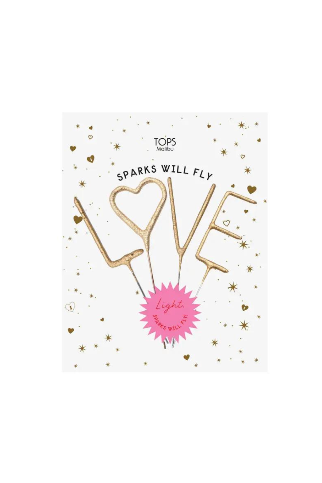 4" Sparkler Card (Love Design)