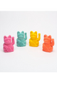 Animated Flocked Happy Cat