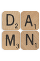 Set of 4 Scrabble Tile Coasters