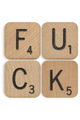Set of 4 Scrabble Tile Coasters