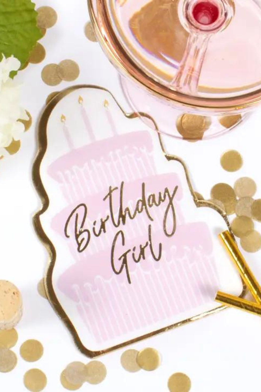 "Birthday Girl" Die Cut Napkins