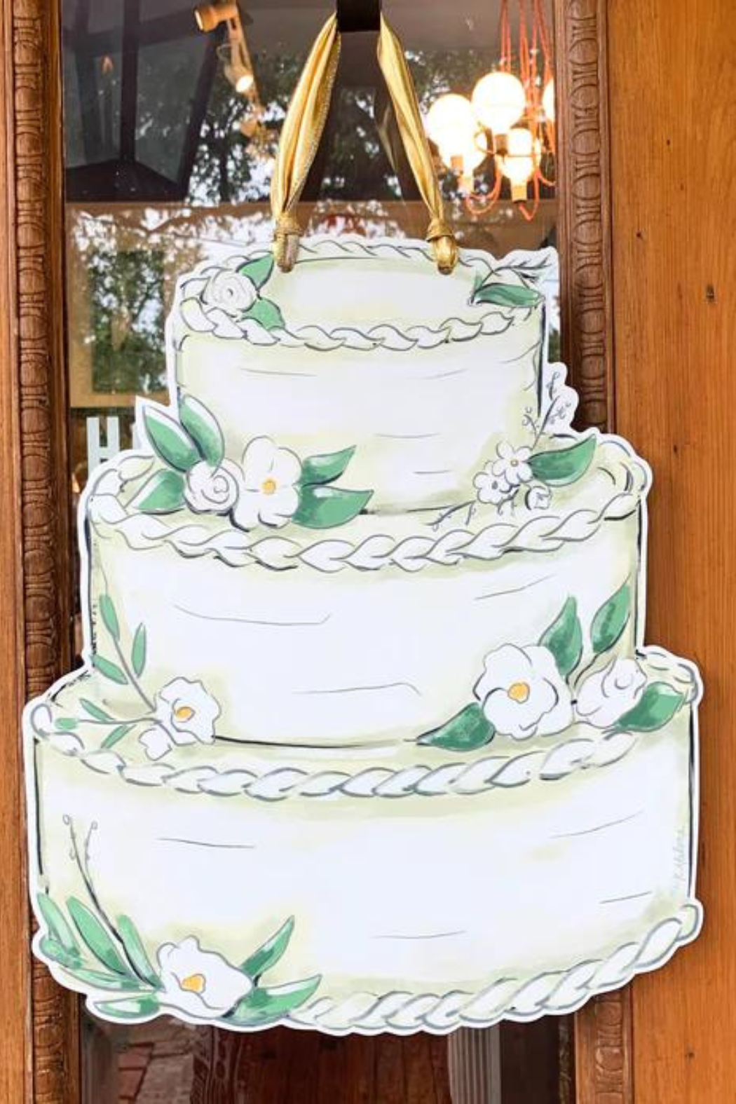 Wedding Cake Door Hanger