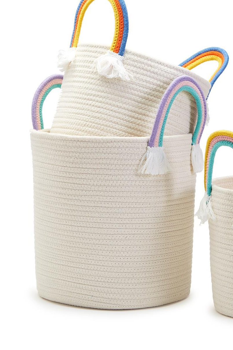 Rainbow Handle Baskets