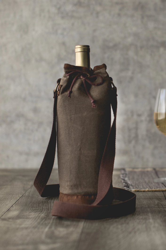 Waxed Canvas Wine Tote