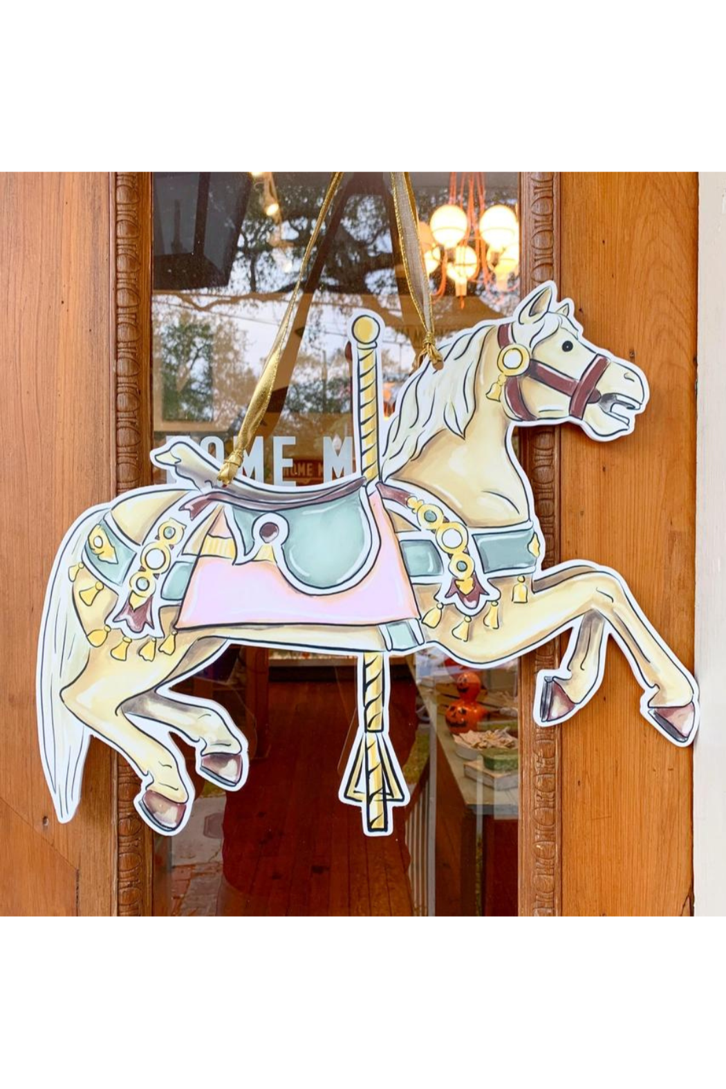 Carousel Horse Door Hanger