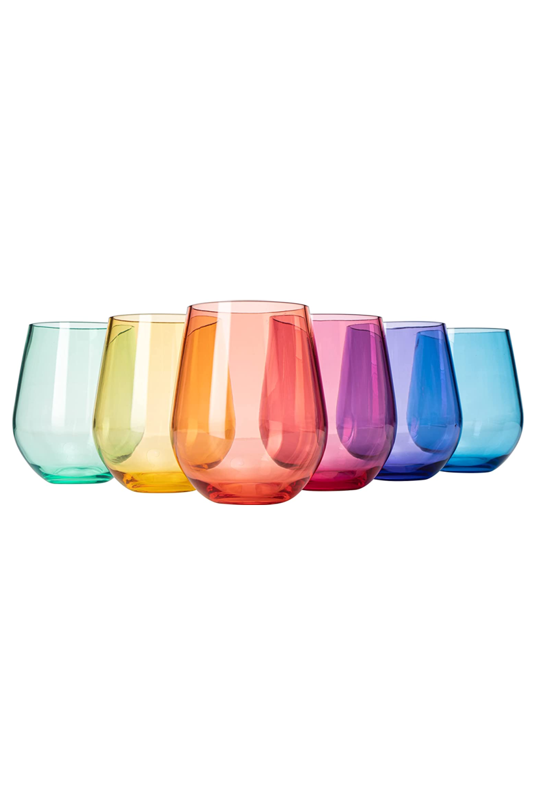 Acrylic Colored Wine Glass