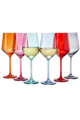 12oz Colored Wine Glass