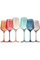 Pastel Colored Wine Glass