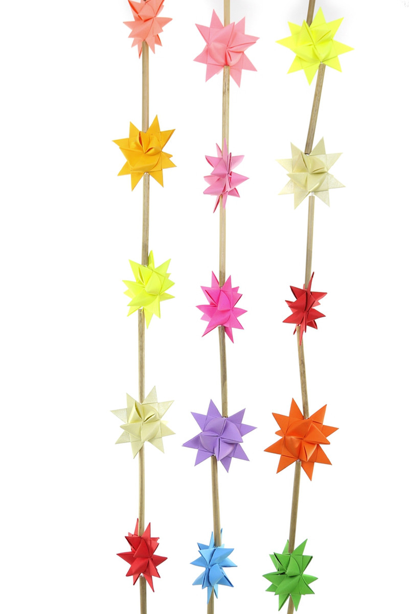 Paper Moravian Star Garland
