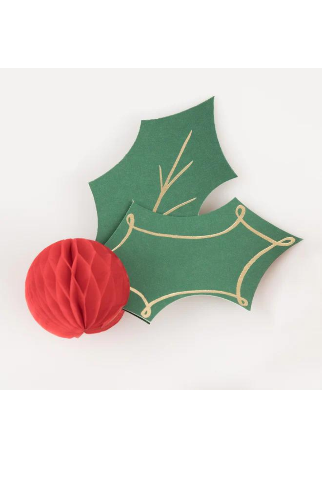 Holly Honeycomb Place Cards