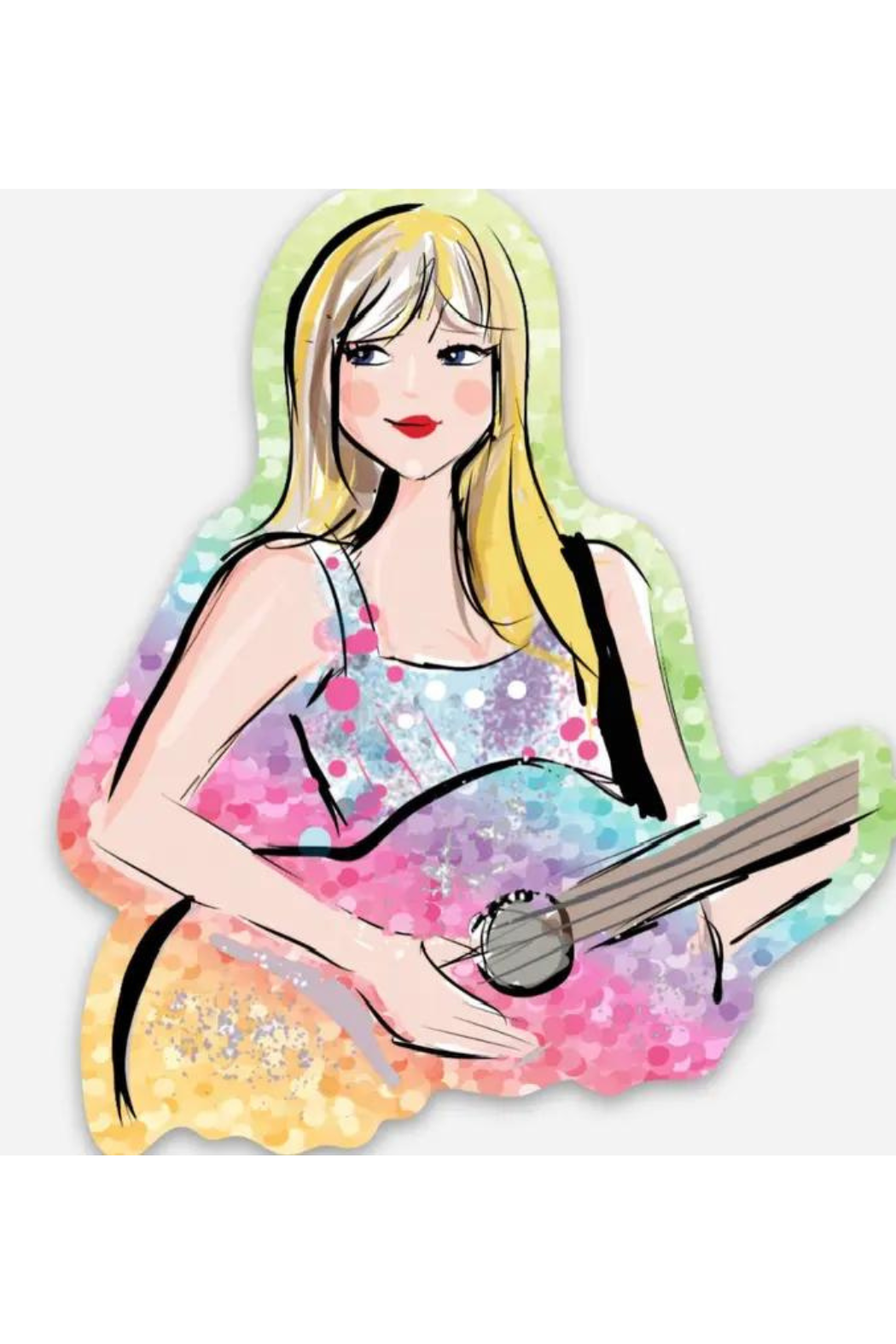 Taylor Swift Glitter Sticker