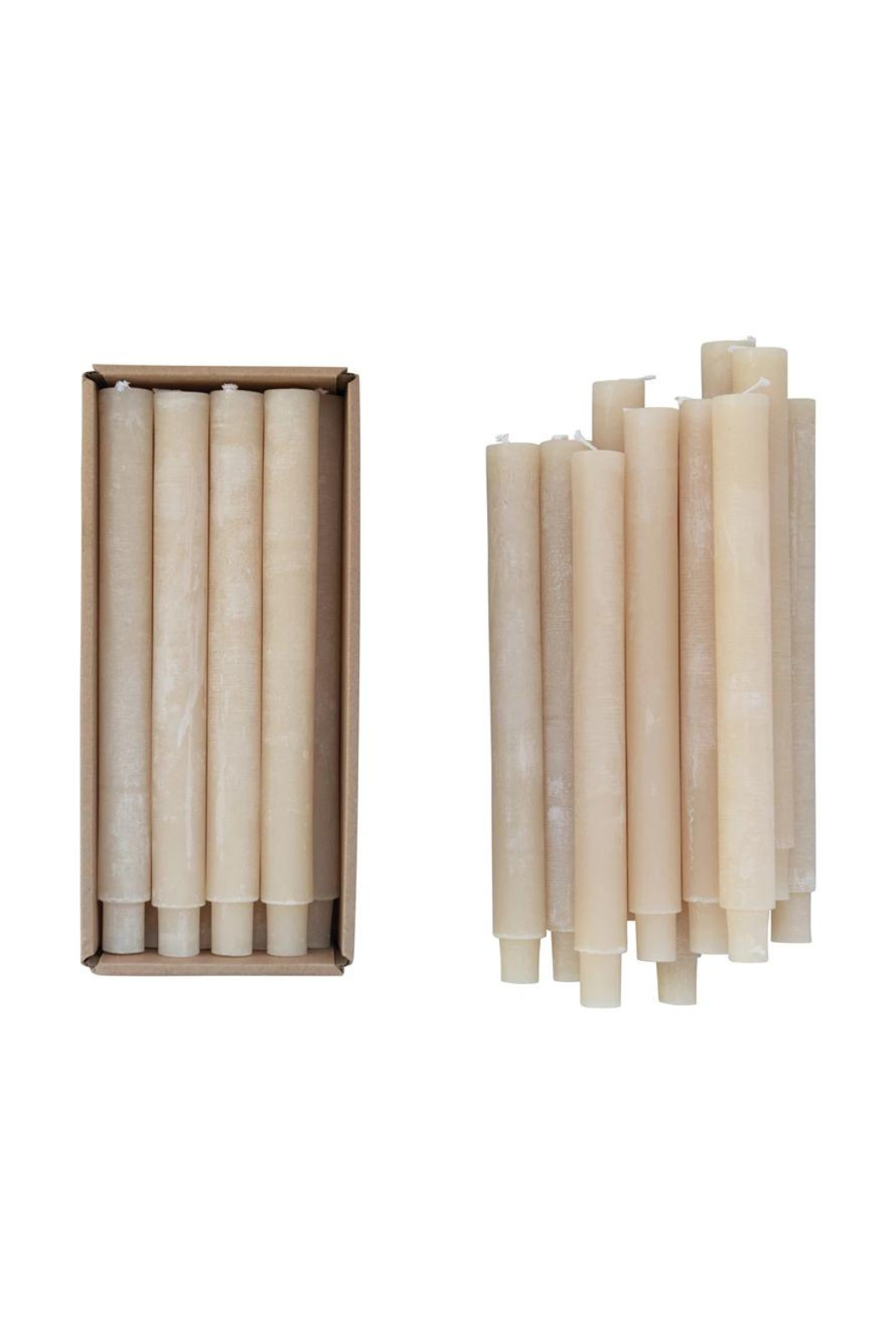 Set of 12 Unscented Taper Candles