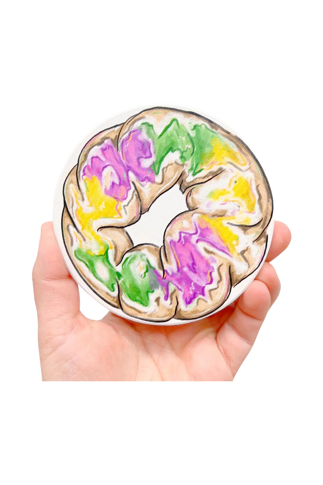 King Cake Coaster