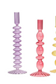 Glass Taper Candleholder