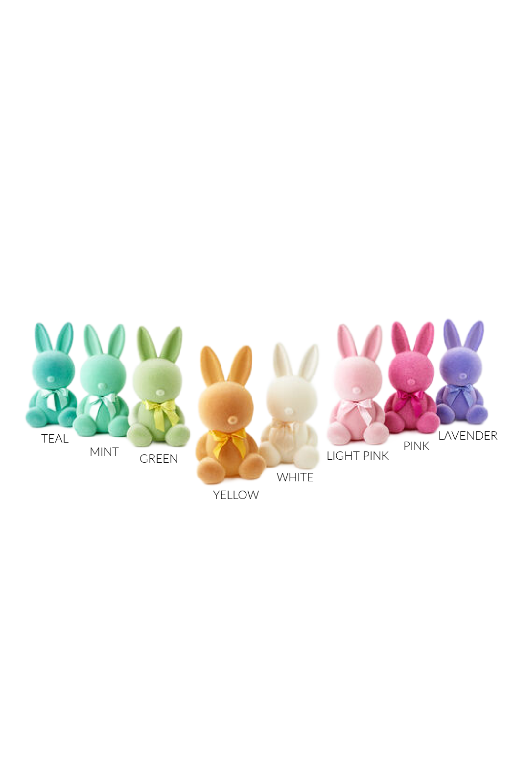 20" Flocked Sitting Bunny