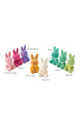 3.75" Flocked Sitting Bunny