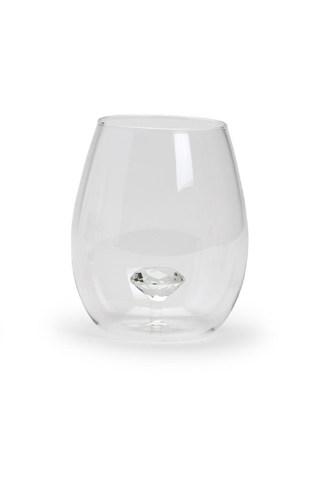 Diamond Stemless Wine Glass