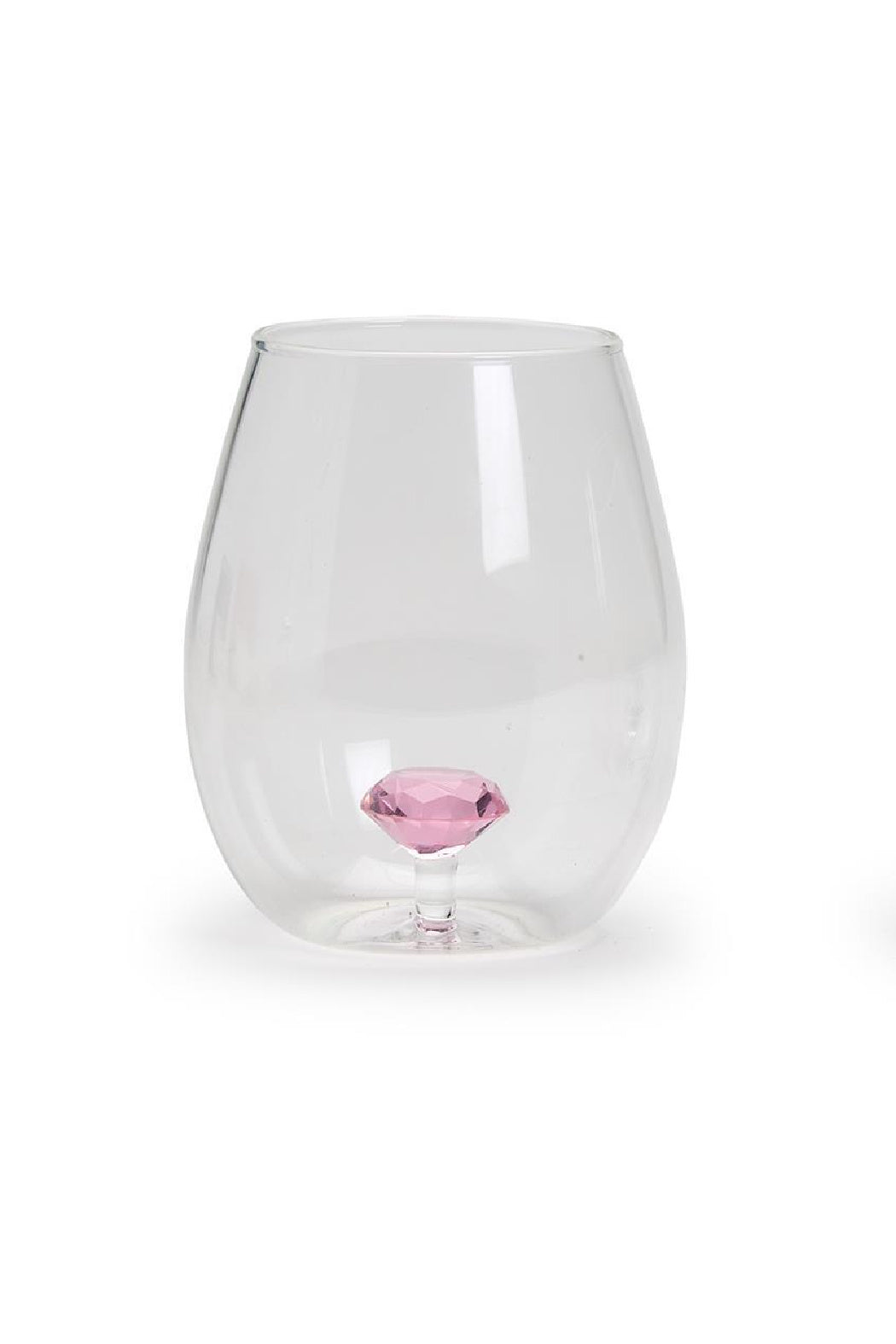 Diamond Stemless Wine Glass
