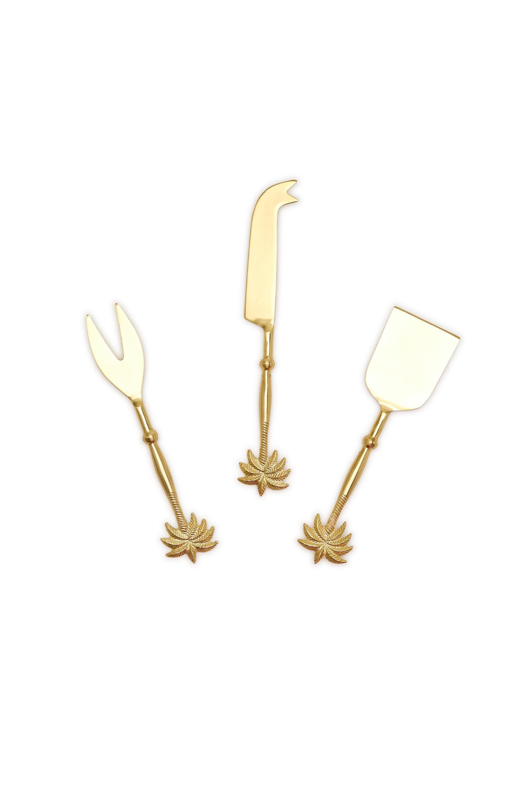Palm Tree Set of 3 Cheese Knives
