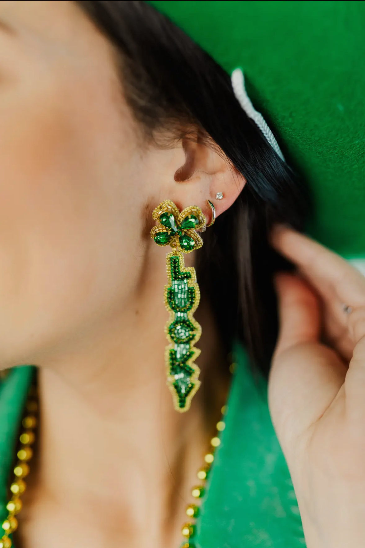 Lucky Beaded Earrings