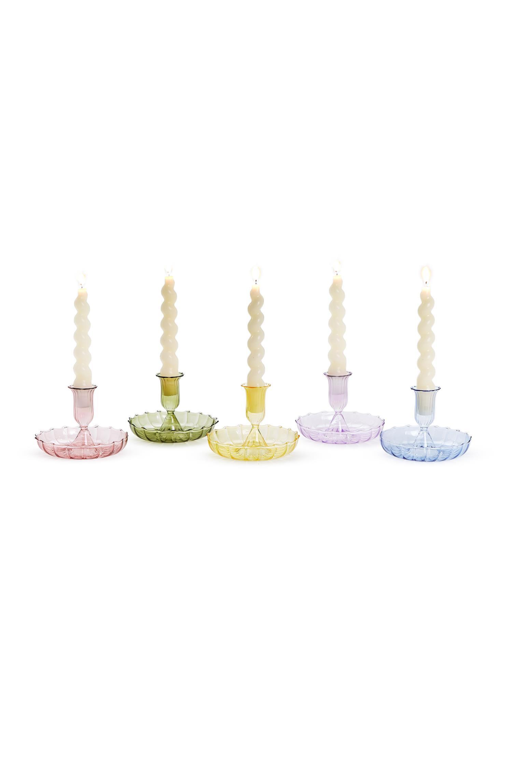 Swirl Taper Candlestick Holder
