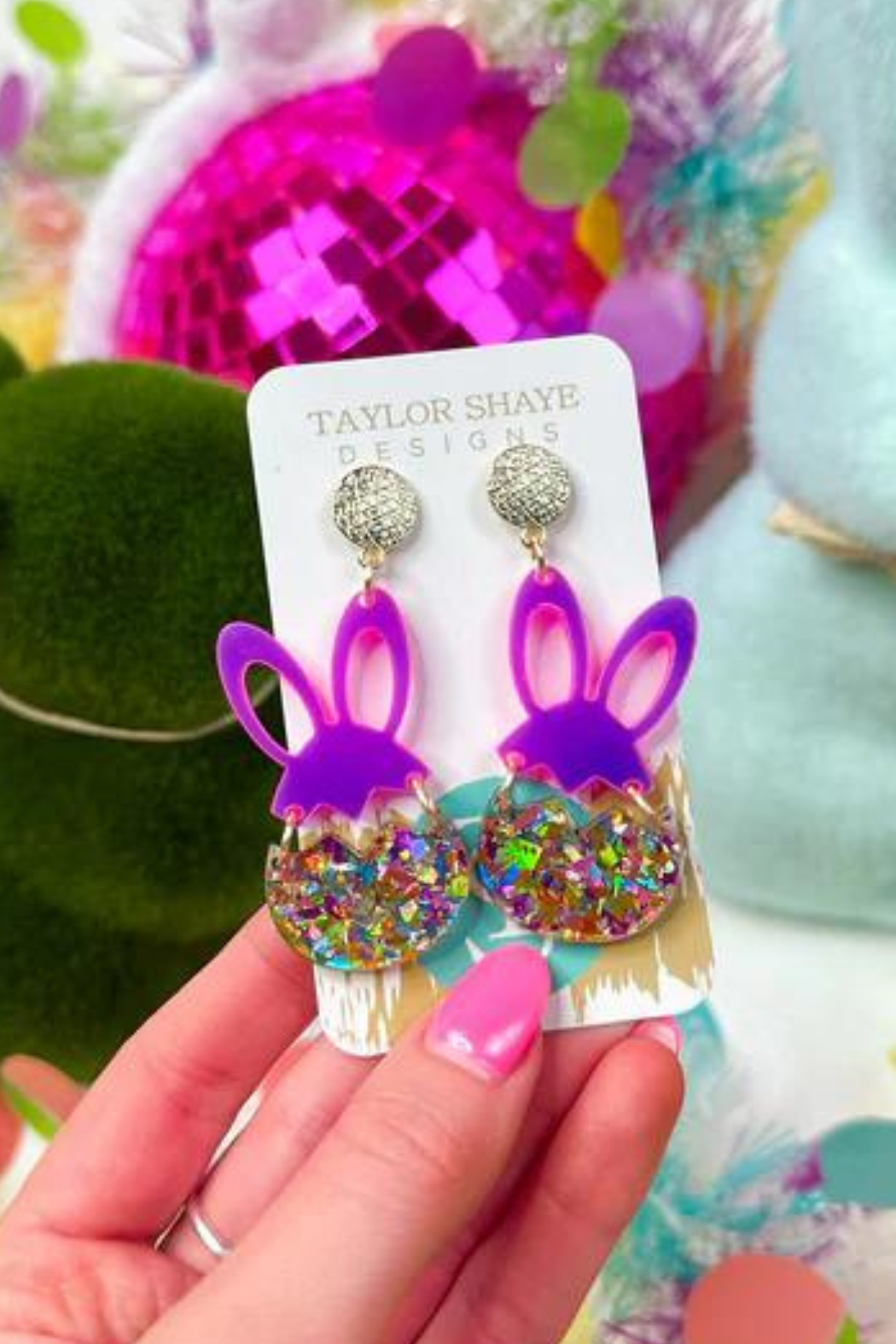 Bunny/Egg Drop Earrings