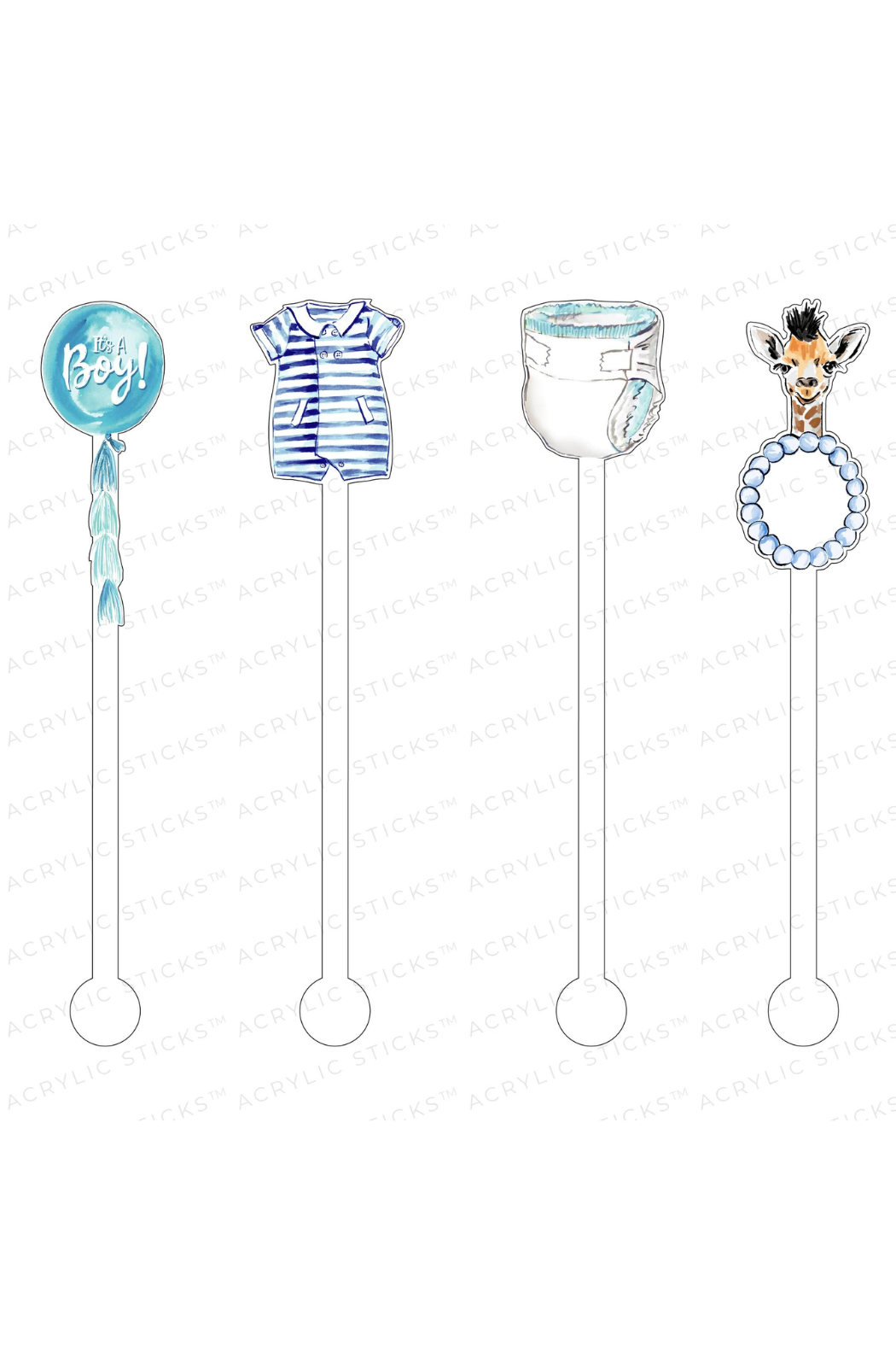 Acrylic Stir Sticks-10 Pack