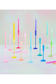 Frosted Taper Candle Holder