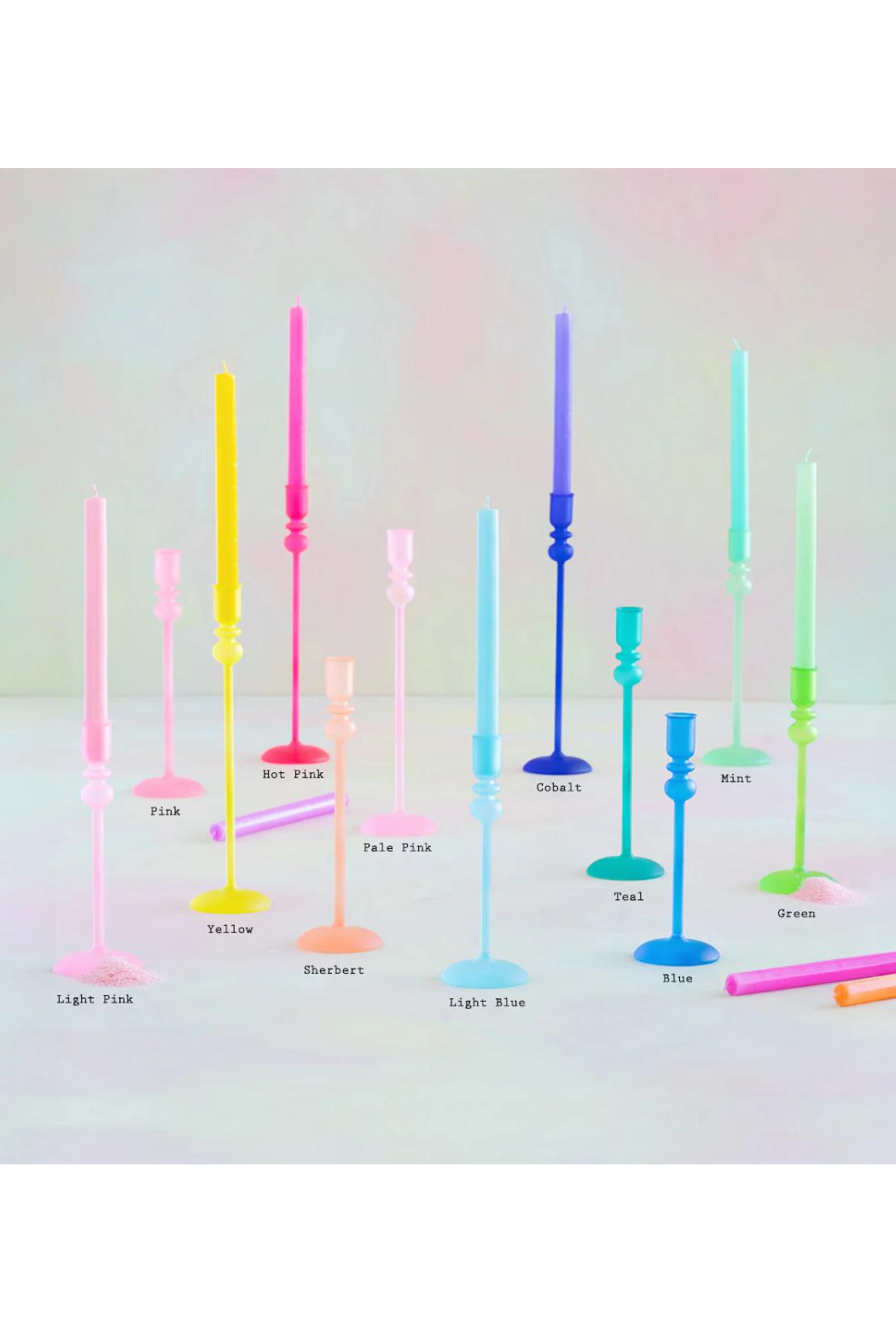 Frosted Taper Candle Holder