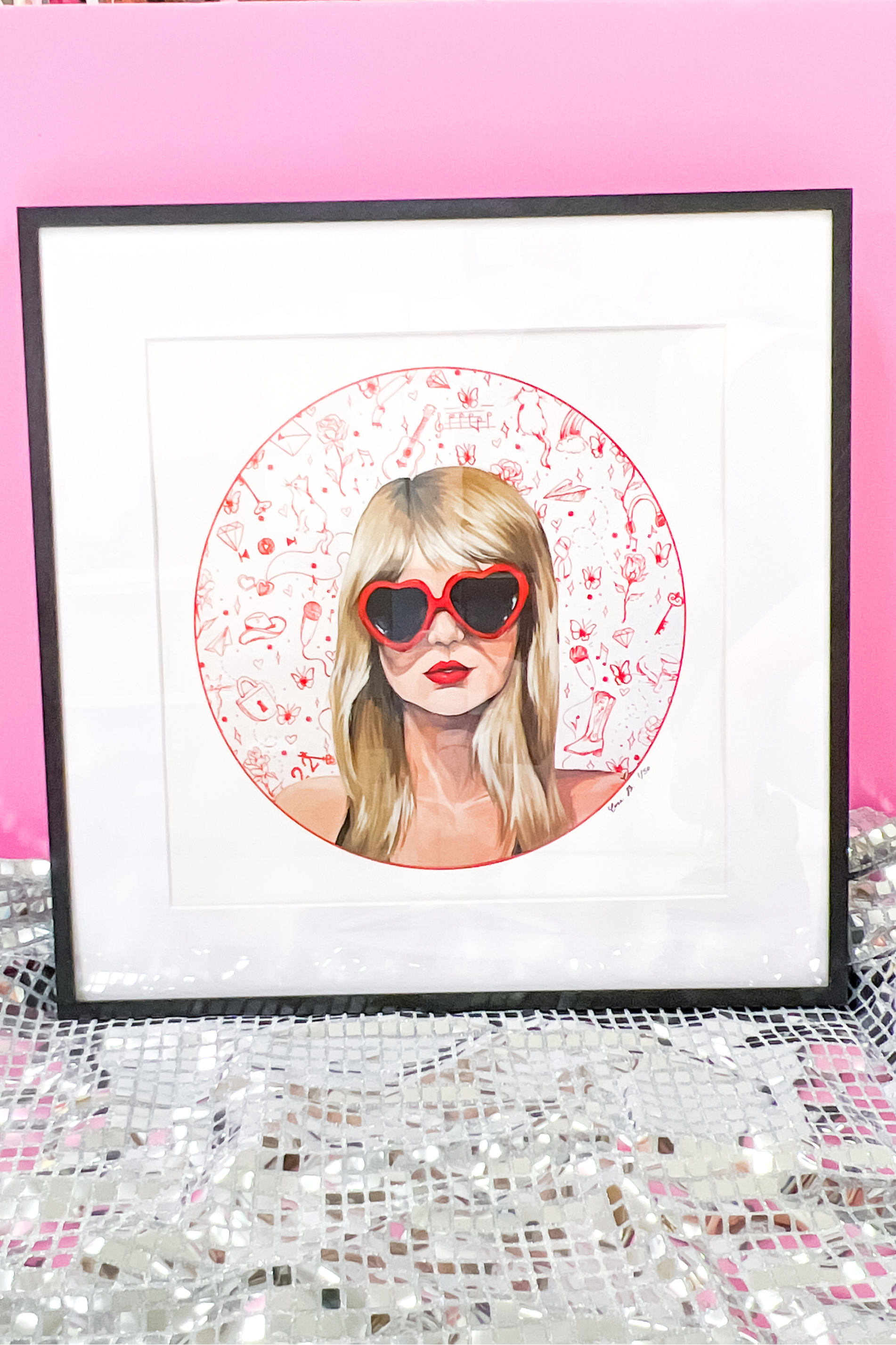 CoraB x Baubles Eras Framed Print