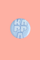 Sorority Bubble Letter Button