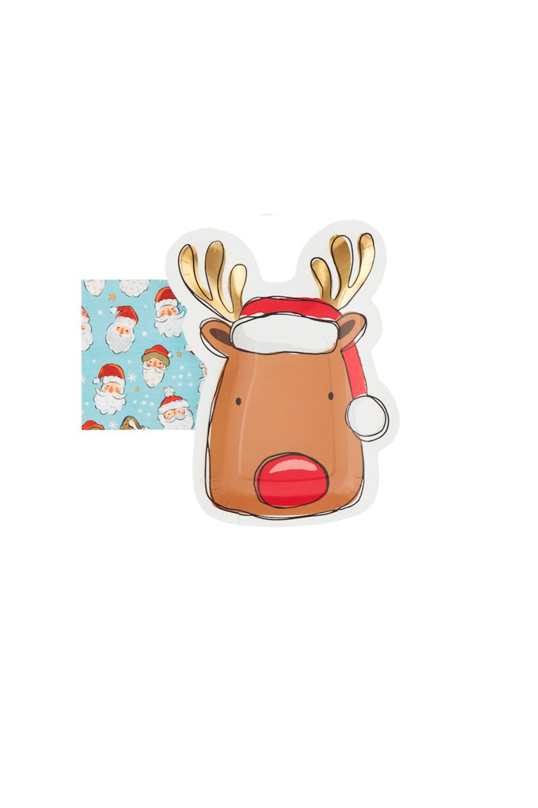 Christmas Plate and Napkin Set