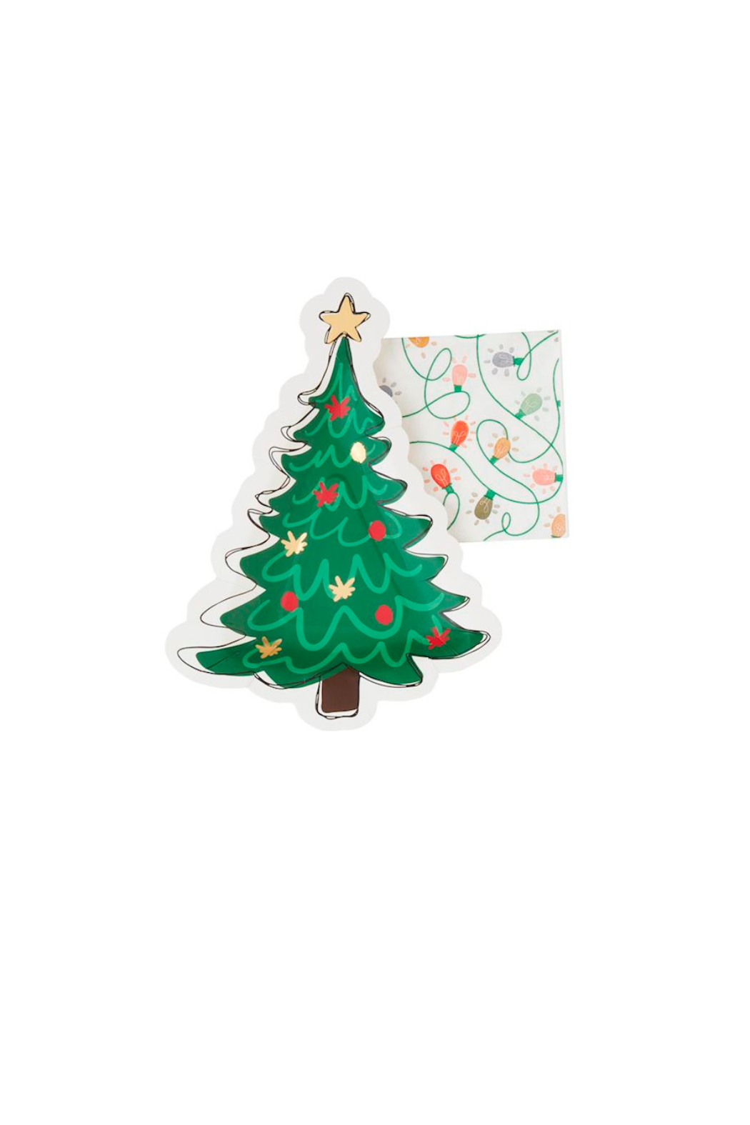 Christmas Plate and Napkin Set