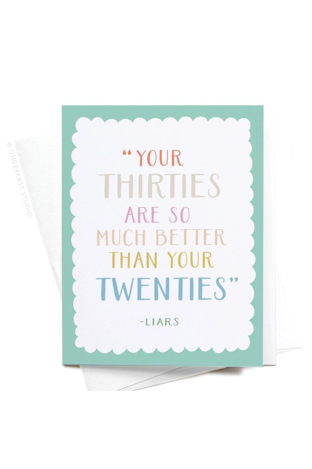 Thirties Birthday Card