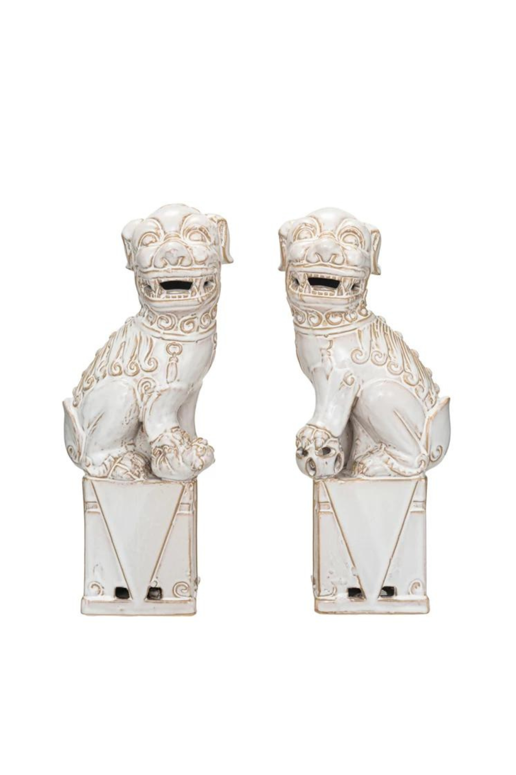 Set of 2 Vintage Foo Dogs