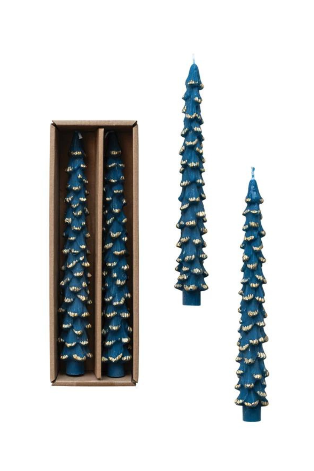 Set of 2 Tree Taper Candles