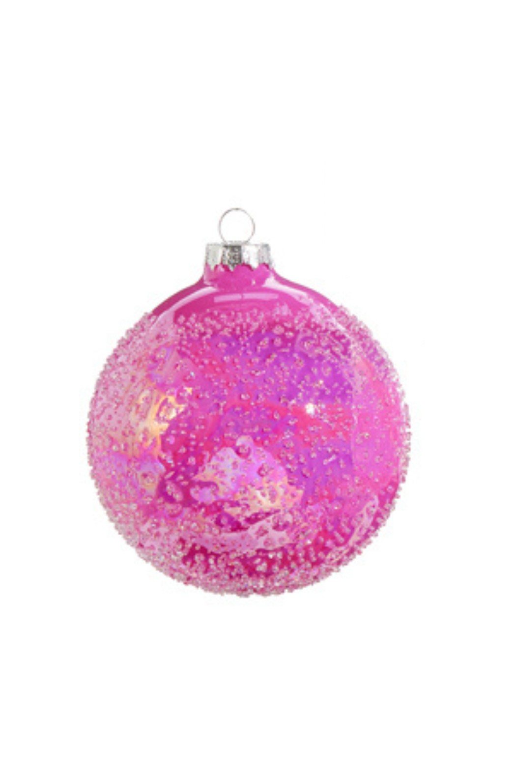 4" Glitter Ball Ornament