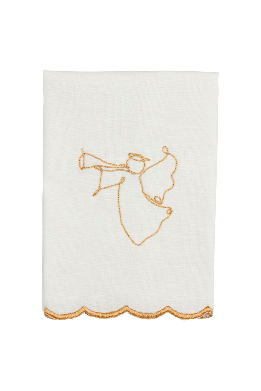 Scalloped Christmas Towels