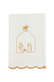 Scalloped Christmas Towels