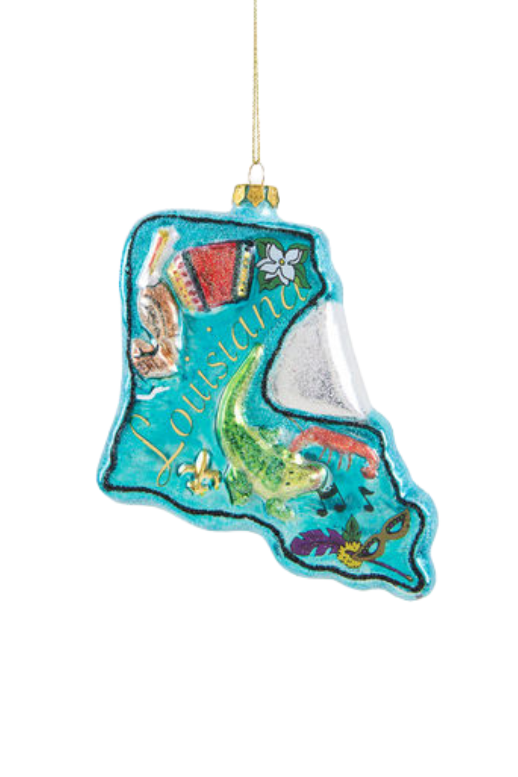 Louisiana Glass Ornament