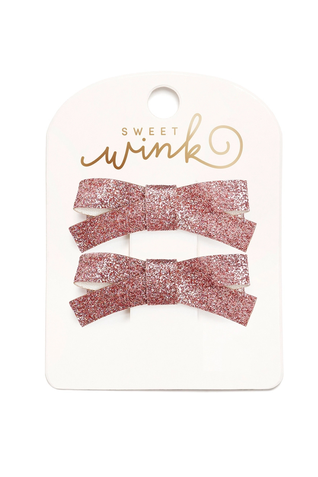 Glitter Bow Clip Set