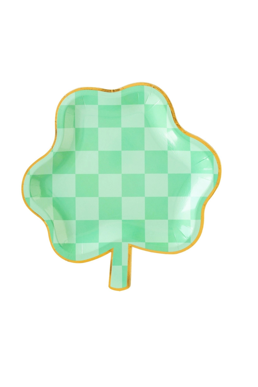 Checkered Shamrock Plates