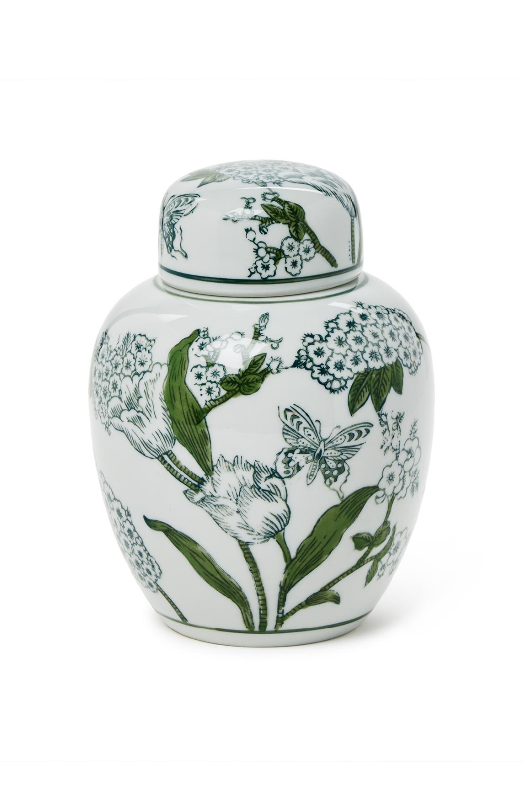 Primose & Lotus Chinoiserie Lidded Jar